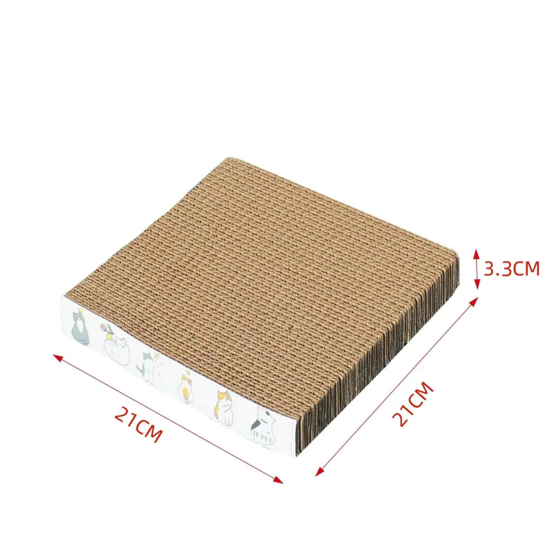 Ploča za grebanje za mačke, zadebljana igračka, podloga protiv linjanja, veliki ravni valoviti papir, izdržljiva