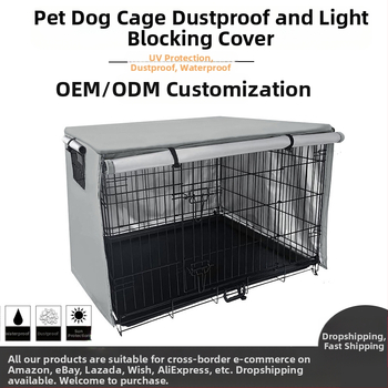 Atviro tipo gyvūnų narvelio baldakimo buitinių šunų narvelio dulkių uždangalai, skirti didmeninei prekybai lauko naminių gyvūnėlių vielinių narvų apsaugos dangčiais.