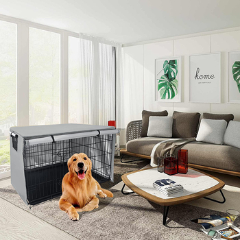 Atviro tipo gyvūnų narvelio baldakimo buitinių šunų narvelio dulkių uždangalai, skirti didmeninei prekybai lauko naminių gyvūnėlių vielinių narvų apsaugos dangčiais.