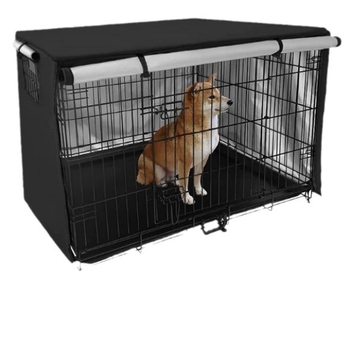 Atviro tipo gyvūnų narvelio baldakimo buitinių šunų narvelio dulkių uždangalai, skirti didmeninei prekybai lauko naminių gyvūnėlių vielinių narvų apsaugos dangčiais.