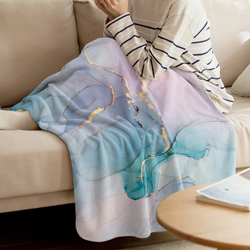 Marmurinis užtiesalas, abstraktus marmuro tekstūros flanelinis užtiesalas sofai, suoliukui, lovai dekoruoti