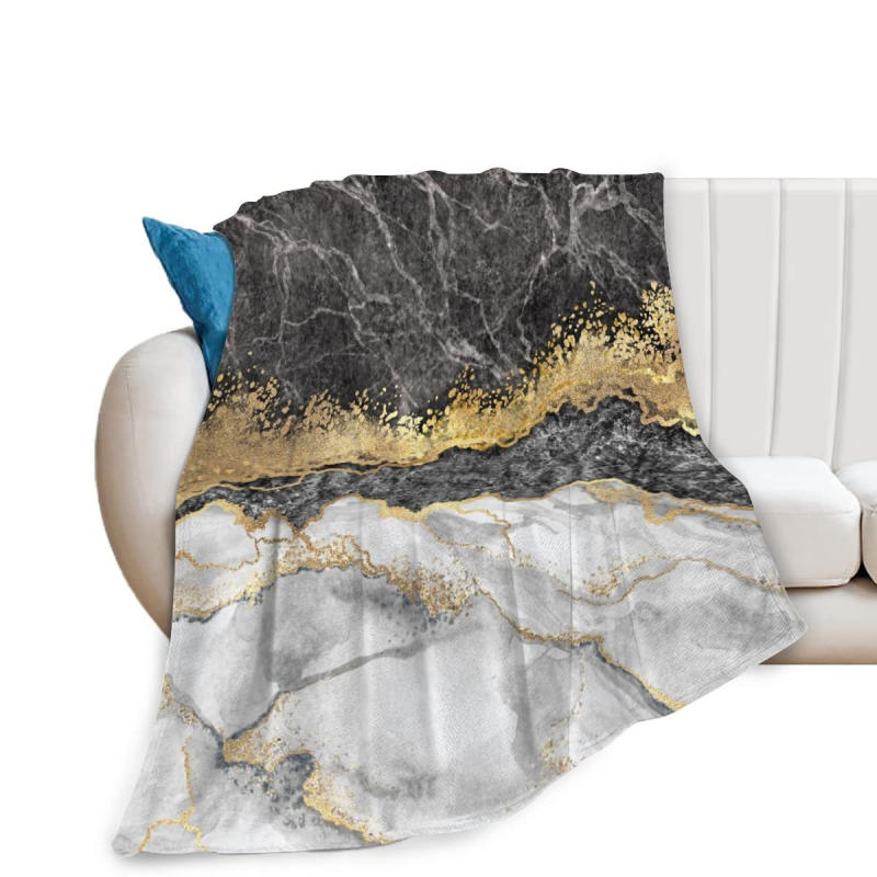 Marmurinis užtiesalas, abstraktus marmuro tekstūros flanelinis užtiesalas sofai, suoliukui, lovai dekoruoti
