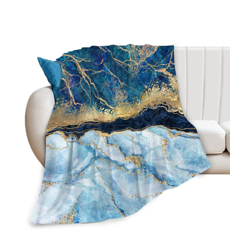 Marmurinis užtiesalas, abstraktus marmuro tekstūros flanelinis užtiesalas sofai, suoliukui, lovai dekoruoti