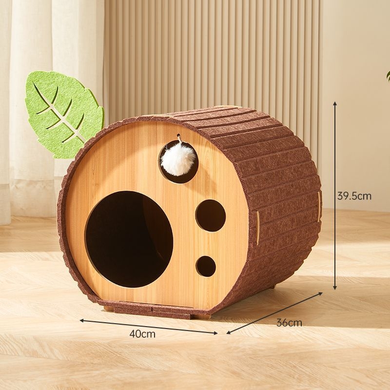 Internetinis šventinis daugiasluoksnis katės lizdas, katės draskymo lenta, veltinio lizdas, „Four Seasons“ universalus katės draskymo medis, naminių gyvūnėlių reikmenys, kačių vila, integruota, atspari dilimui