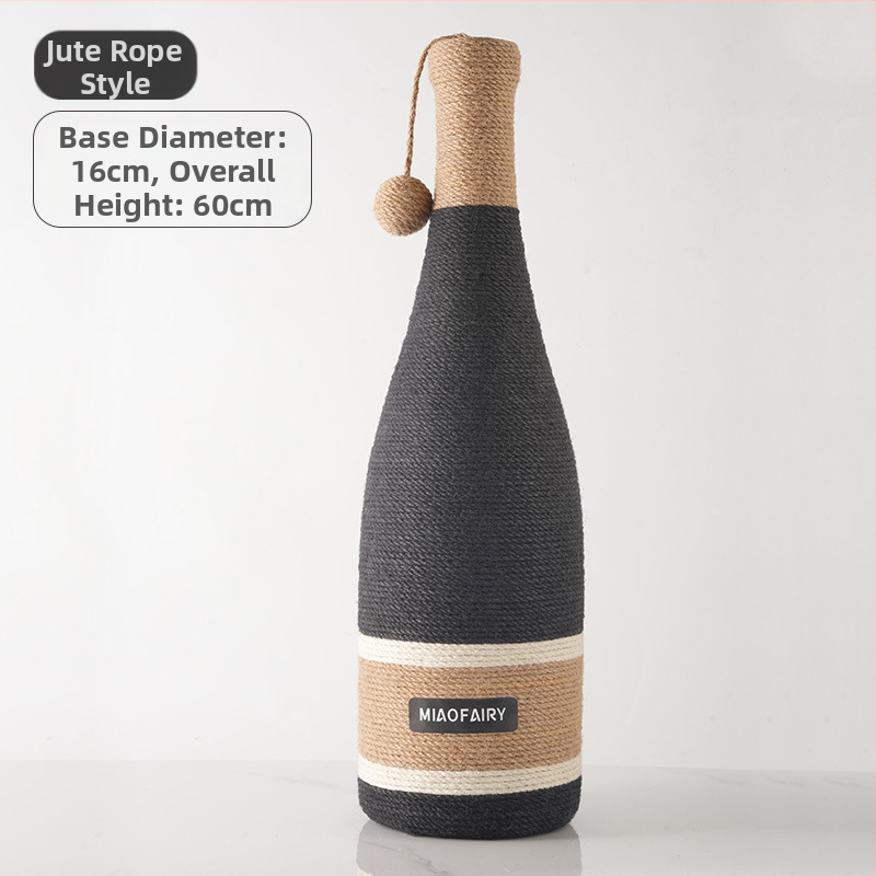 Дъска за драскане за котки от сизал, устойчива на износване, трохи, вградено гнездо за котки, екстра голям, устойчив на надраскване, негниещ леген за котки, дъска за котешки нокти