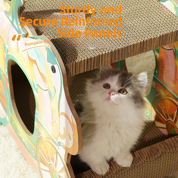 Töklámpás autós kétrétegű macskakaparó tábla macskafészek integrált tartós kopásálló dömping négy évszak univerzális macskajáték