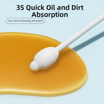 Lemmikloomade kõrvapuhastusvatitups 110 tk koera kõrvavaigu kõrvalõhna eeterliku õli vatitups kassi kõrvapuhastusvedelik kõrvapesuvedelik