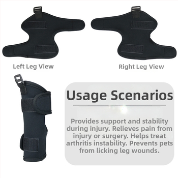Amazoni uus lemmikloomade põlveliigese katte luumurdude fikseerimise kate vigastatud koerale, reisiabivahend jalakaitsmega, lakkumisvastane jalakate