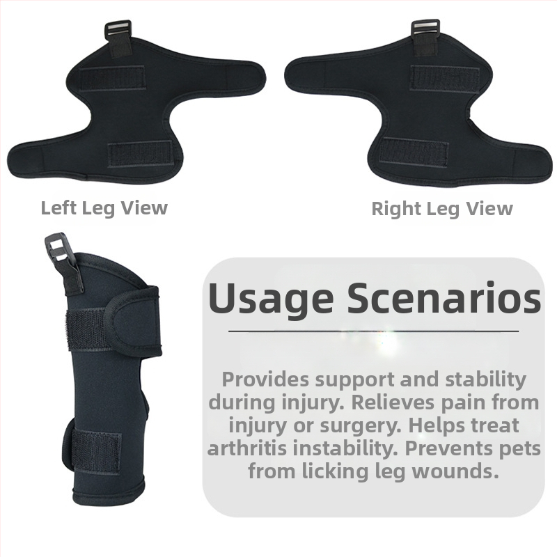 Калъф за колянна става на Amazon New, за фиксиране на фрактура за домашни любимци, помощно средство за пътуване с предпазител за крака, против облизване