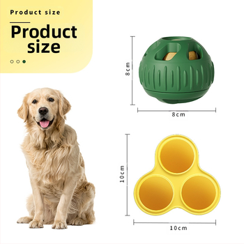 Νέα μπάλα σίτισης κατοικίδιων από σιλικόνη, μπάλα διαρροής, παιχνίδι γομφίων για σκύλους, σιλικονούχο ραβδί για γομφίους για κατοικίδια, είδη κατοικίδιων ζώων