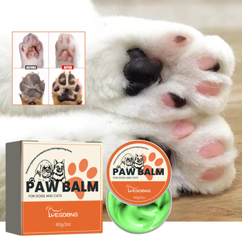 Yegbong lemmikloomade käpakaitsekreem lemmikloomade kassidele ja koertele, niisutav ja kuivamisvastane jalgade kaitsepadi, käpakaitsekreem
