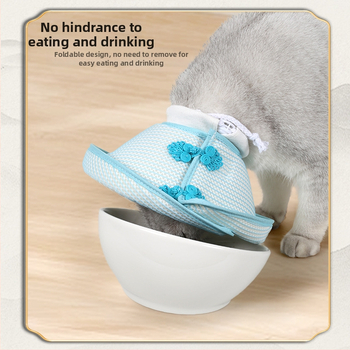 Διασυνοριακό κολάρο ελισαβετιανού στυλ για κατοικίδια, πτυσσόμενο, κινέζικου τύπου, μαλακό κολάρο που δεν δαγκώνει και δεν γλείφει, αναπνεύσιμο για κατοικίδια