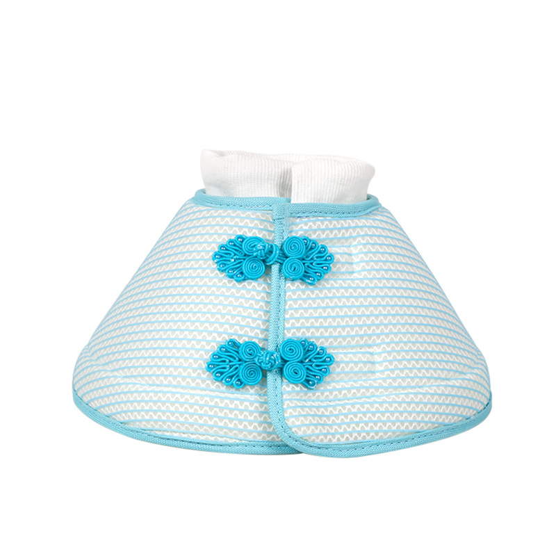 Дишаща елизабетинска каишка за домашни любимци в китайски стил, сгъваема, за котки и кучета, против хапане и облизване, мека каишка