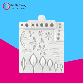 Nauja žiedlapių silikoninė formelė, mėsingų augalų torto dekoravimas, apverčiama cukraus formelė, šokolado formelė, „pasidaryk pats“ kepimo įrankiai