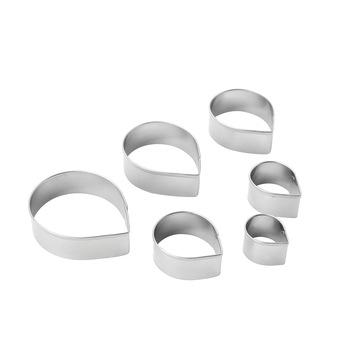 Καλούπι μπισκότων από ανοξείδωτο χάλυβα, κατάλληλο για τρόφιμα, για διακόσμηση κέικ με ζάχαρη, καλούπι ψησίματος σε σχήμα ροδοπέταλου, διασυνοριακή προμήθεια