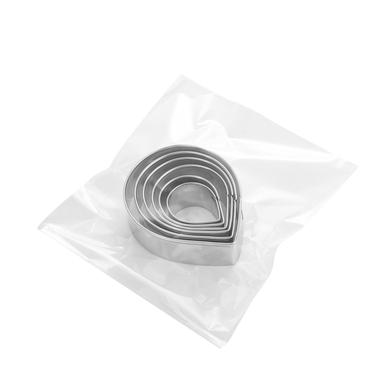 Καλούπι μπισκότων από ανοξείδωτο χάλυβα, κατάλληλο για τρόφιμα, για διακόσμηση κέικ με ζάχαρη, καλούπι ψησίματος σε σχήμα ροδοπέταλου, διασυνοριακή προμήθεια