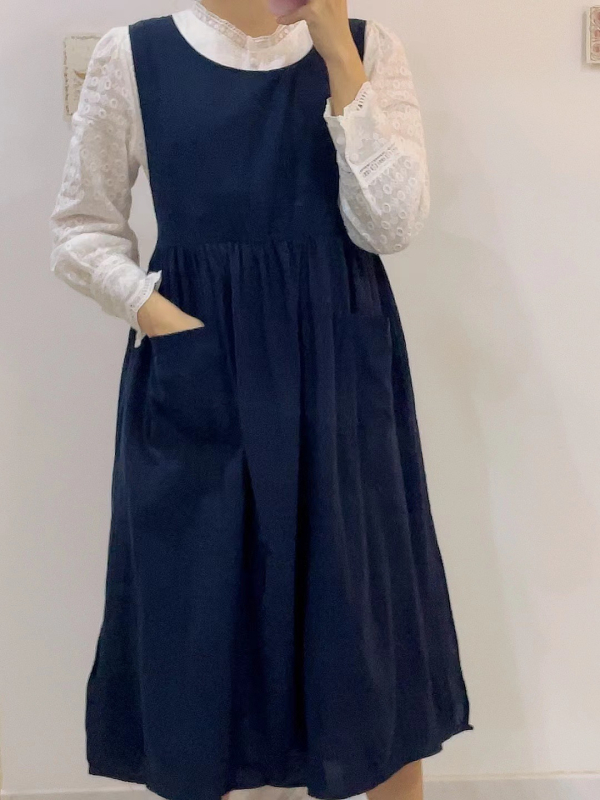 Europska i američka Amazon korejska verzija plus veličine haljine s pregačom, japanskim kariranim kravatama i bočnim prorezima