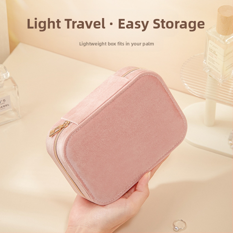 Pārrobežu rotaslietu kastīte samta augstas klases divslāņu lielas ietilpības auskari gredzens kaklarota rotaslietu uzglabāšana roku rotaslietu uzglabāšanas kaste