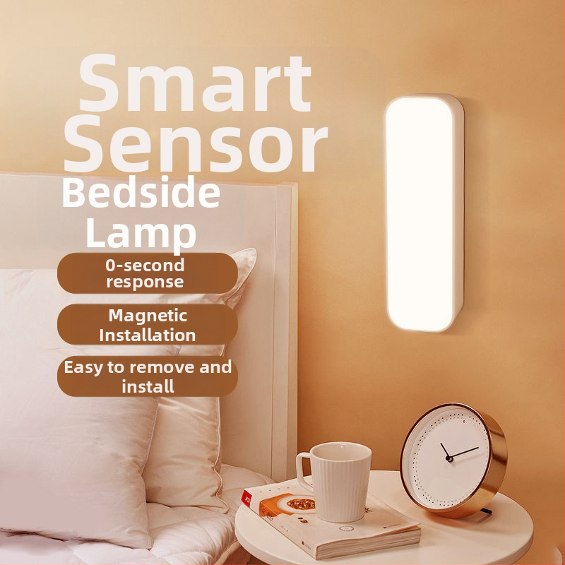 Inteligentné senzorové svetlo pre ľudské telo, skriňa, šatník, nočný stolík, magnetické vstavané USB nabíjanie, infračervené nočné svetlo, veľkoobchod