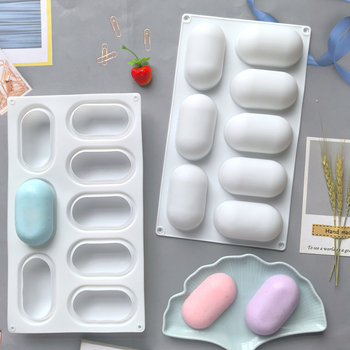 8 lygių tablečių 388 fudge silikoninė forma putėsių pyragui kepti, prancūziško deserto forma