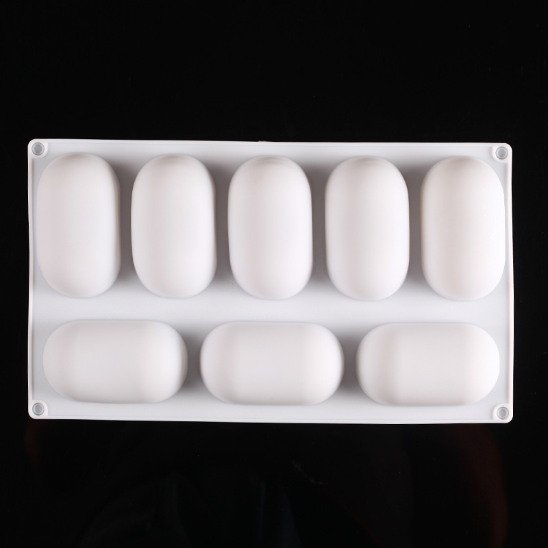 8 lygių tablečių 388 fudge silikoninė forma putėsių pyragui kepti, prancūziško deserto forma