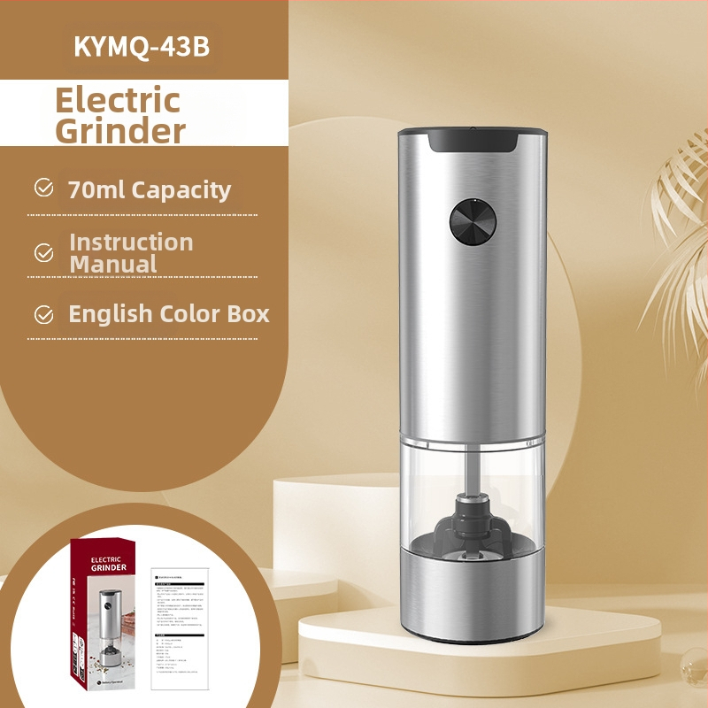 Производителите на Yuole могат да добавят LOGO кухненски артефакт трансгранична тенджера за готвене от неръждаема стомана с черен пипер, електрическа мелачка за пипер