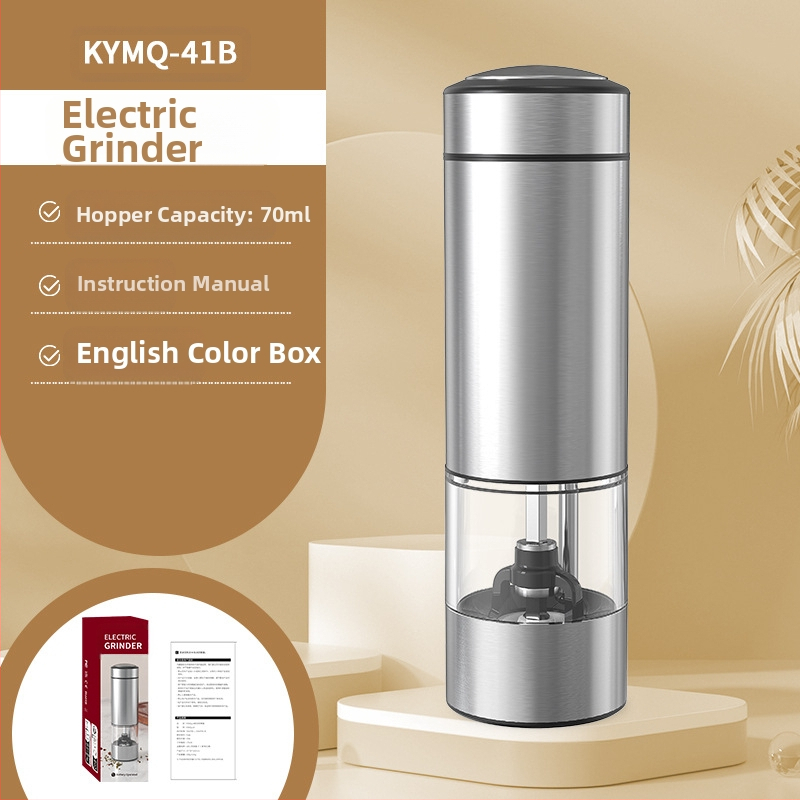 Производителите на Yuole могат да добавят LOGO кухненски артефакт трансгранична тенджера за готвене от неръждаема стомана с черен пипер, електрическа мелачка за пипер