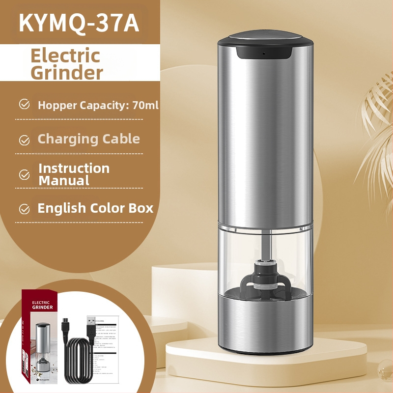 Производителите на Yuole могат да добавят LOGO кухненски артефакт трансгранична тенджера за готвене от неръждаема стомана с черен пипер, електрическа мелачка за пипер