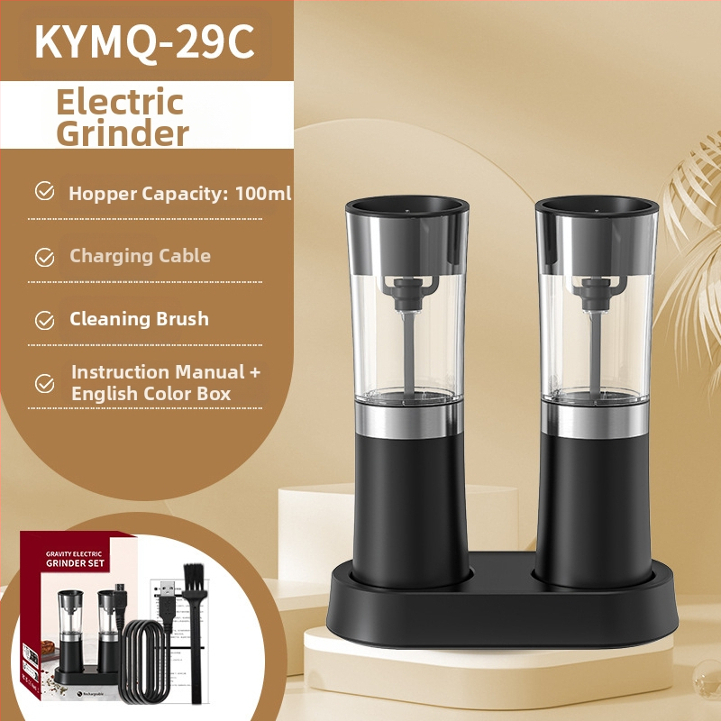 Производителите на Yuole могат да добавят LOGO кухненски артефакт трансгранична тенджера за готвене от неръждаема стомана с черен пипер, електрическа мелачка за пипер