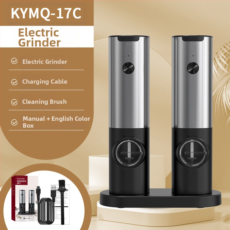 Производителите на Yuole могат да добавят LOGO кухненски артефакт трансгранична тенджера за готвене от неръждаема стомана с черен пипер, електрическа мелачка за пипер