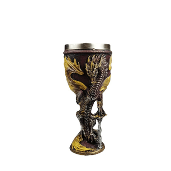 Piiriülene Euroopa pterosauruse draakoni mõõgapokaal 3D kolmemõõtmeline isikupärastatud lõbus loominguline kaunistus vaigust baari veiniklaas