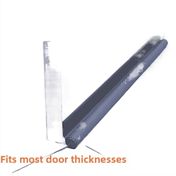 Универсална едностранна уплътнителна лента за долната част на вратата, ветроустойчив стикер, шев на вратата, устойчив на насекоми, кожена самозалепваща се лента за звукоизолация с кукички и примки, доставка на фабрика