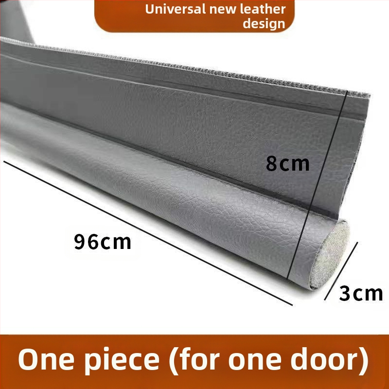 Универсална едностранна уплътнителна лента за долната част на вратата, ветроустойчив стикер, шев на вратата, устойчив на насекоми, кожена самозалепваща се лента за звукоизолация с кукички и примки, доставка на фабрика