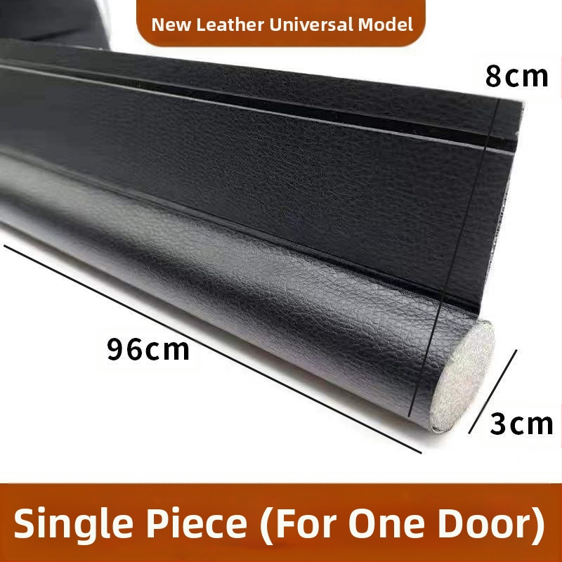Универсална едностранна уплътнителна лента за долната част на вратата, ветроустойчив стикер, шев на вратата, устойчив на насекоми, кожена самозалепваща се лента за звукоизолация с кукички и примки, доставка на фабрика