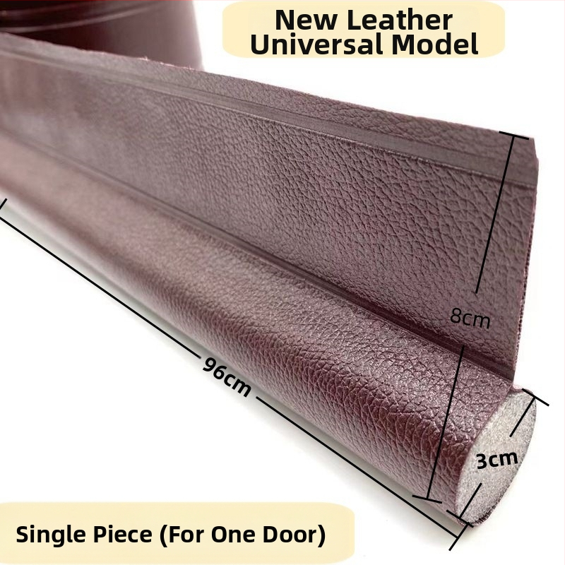 Универсална едностранна уплътнителна лента за долната част на вратата, ветроустойчив стикер, шев на вратата, устойчив на насекоми, кожена самозалепваща се лента за звукоизолация с кукички и примки, доставка на фабрика
