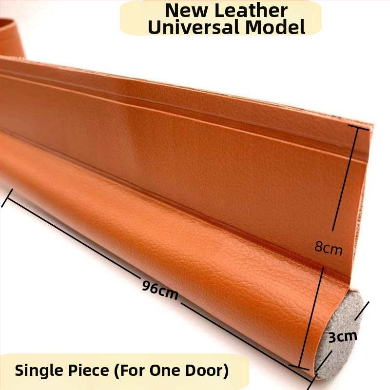 Универсална едностранна уплътнителна лента за долната част на вратата, ветроустойчив стикер, шев на вратата, устойчив на насекоми, кожена самозалепваща се лента за звукоизолация с кукички и примки, доставка на фабрика