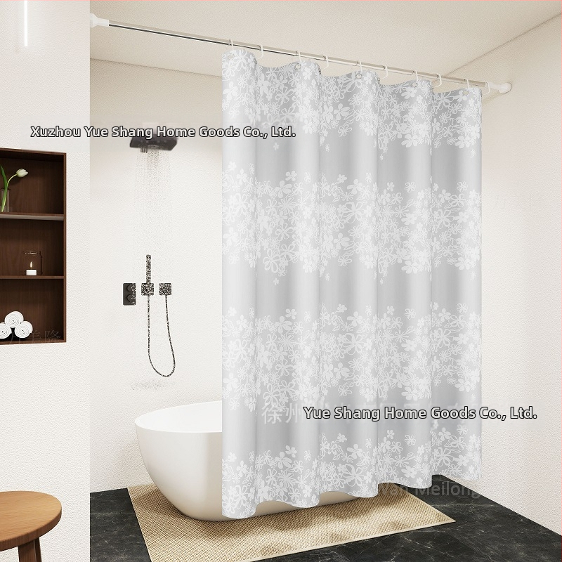 Завеса за душ, Специална преградна завеса за баня, Без пробиване, Лесна за монтаж, Водоустойчива, Устойчива на мухъл, Защита на поверителността