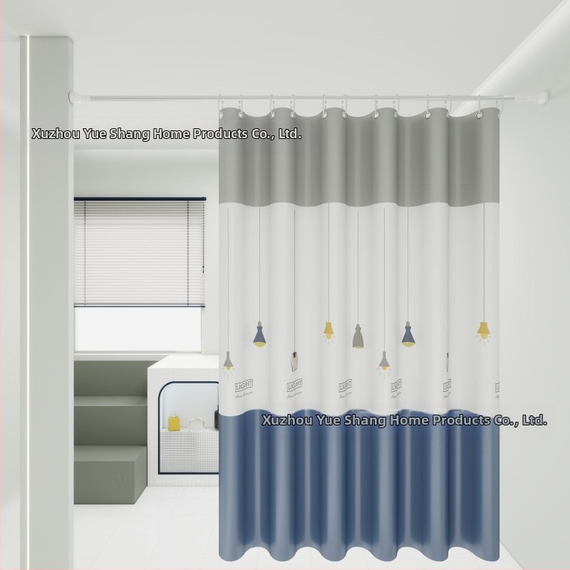 Dušikardin, spetsiaalne vannitoa vaheseina kardin vannitoa jaoks, augustamisvaba, lihtne paigaldada, veekindel, hallituskindel, privaatsuse kaitse