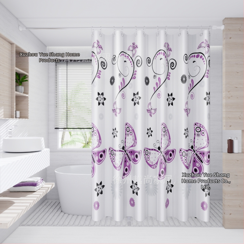 Dušikardin, spetsiaalne vannitoa vaheseina kardin vannitoa jaoks, augustamisvaba, lihtne paigaldada, veekindel, hallituskindel, privaatsuse kaitse