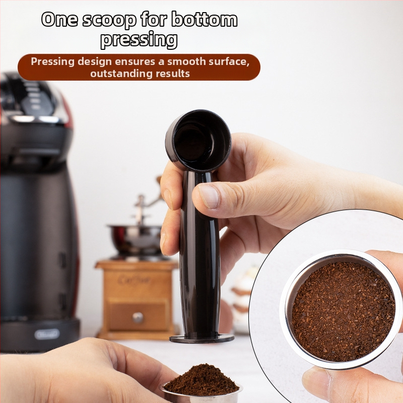 Подходяща за кафемашина Nestle с капсули, може да се рециклира кафе 20 мл с двойно предназначение, лъжичка с дълга дръжка, лъжичка за кафе на прах.