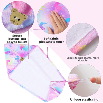 Vaikiška plaukų džiovinimo kepuraitė, sustorinta, vandenį sugerianti, greitai džiūstanti, minkšta plaukų džiovinimo rankšluostis, mikropluošto turbanas, miela kūdikio sutiktuvių kepuraitė