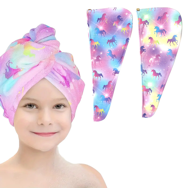 Vaikiška plaukų džiovinimo kepuraitė, sustorinta, vandenį sugerianti, greitai džiūstanti, minkšta plaukų džiovinimo rankšluostis, mikropluošto turbanas, miela kūdikio sutiktuvių kepuraitė