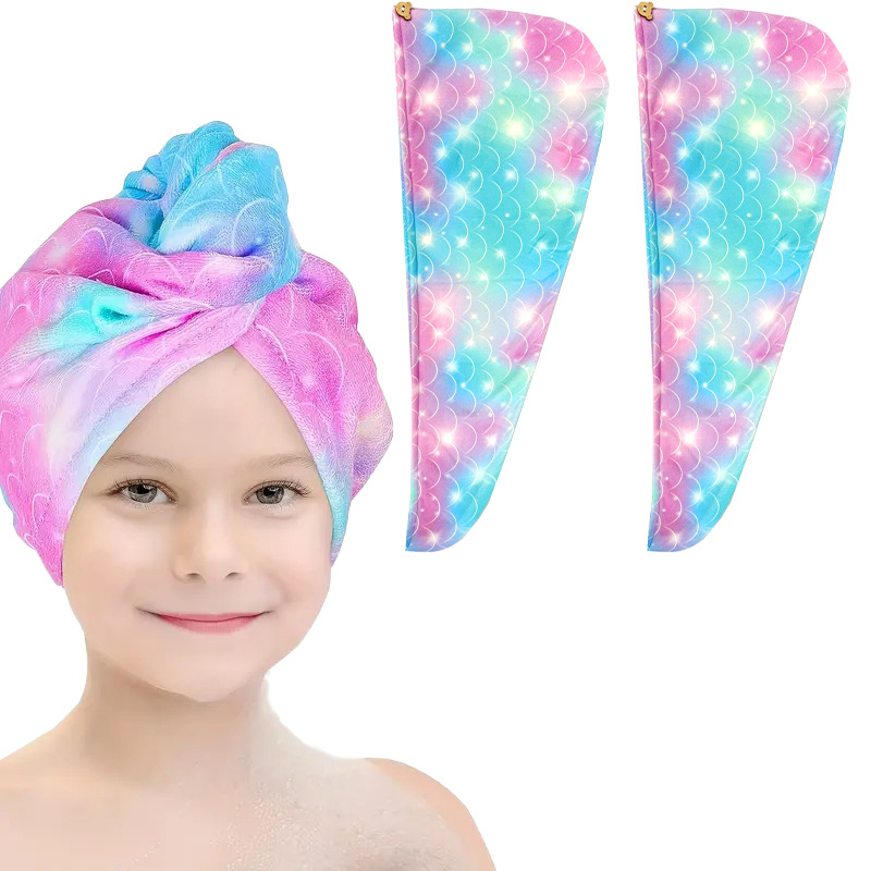 Vaikiška plaukų džiovinimo kepuraitė, sustorinta, vandenį sugerianti, greitai džiūstanti, minkšta plaukų džiovinimo rankšluostis, mikropluošto turbanas, miela kūdikio sutiktuvių kepuraitė