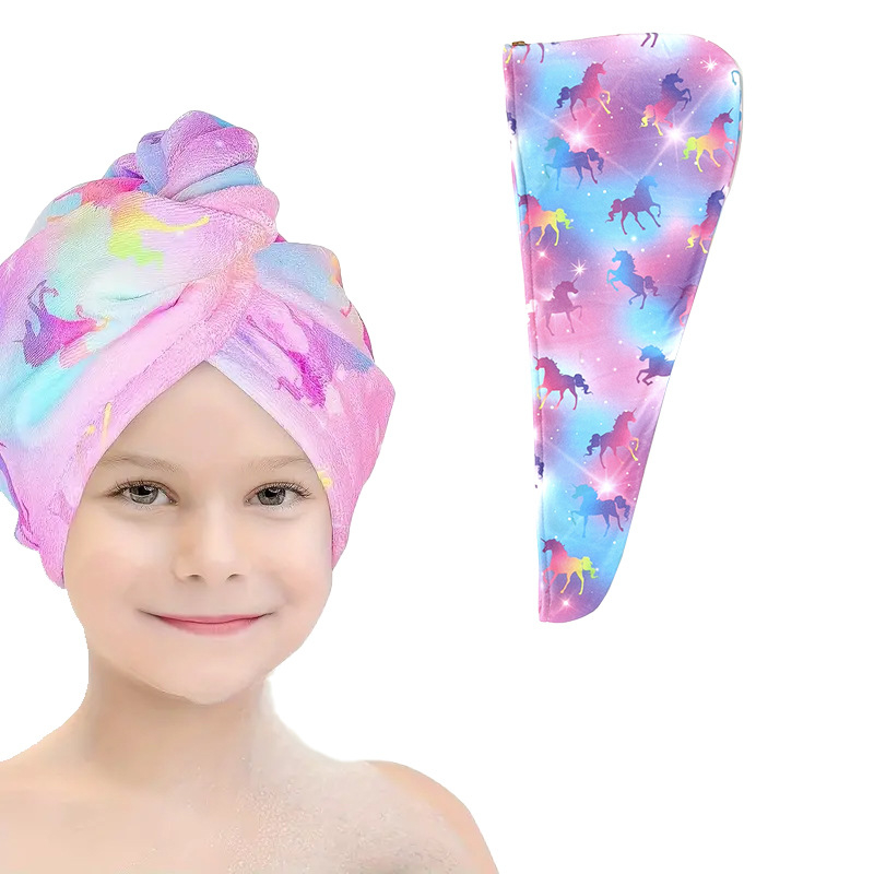 Vaikiška plaukų džiovinimo kepuraitė, sustorinta, vandenį sugerianti, greitai džiūstanti, minkšta plaukų džiovinimo rankšluostis, mikropluošto turbanas, miela kūdikio sutiktuvių kepuraitė
