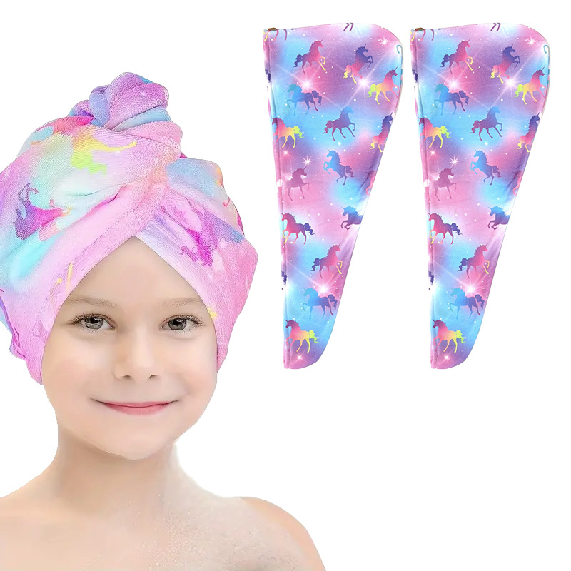 Vaikiška plaukų džiovinimo kepuraitė, sustorinta, vandenį sugerianti, greitai džiūstanti, minkšta plaukų džiovinimo rankšluostis, mikropluošto turbanas, miela kūdikio sutiktuvių kepuraitė