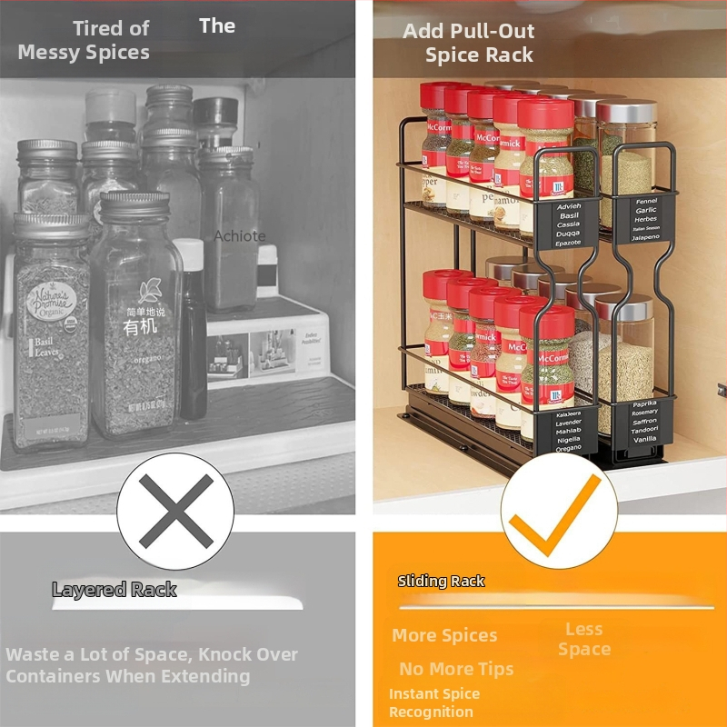 2023 кухненски комплект, буркан за подправки, многофункционална стойка за съхранение, многослойна кутия за домакински консумативи, стойка за съхранение на подправки