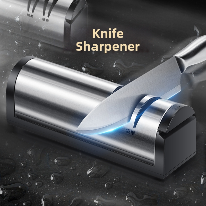 Търговия на едро за зареждане от неръждаема стомана Whetstone изцяло от стомана за острилка за ножове, ножици, кухненски инструменти, автоматична USB мелница за ножове