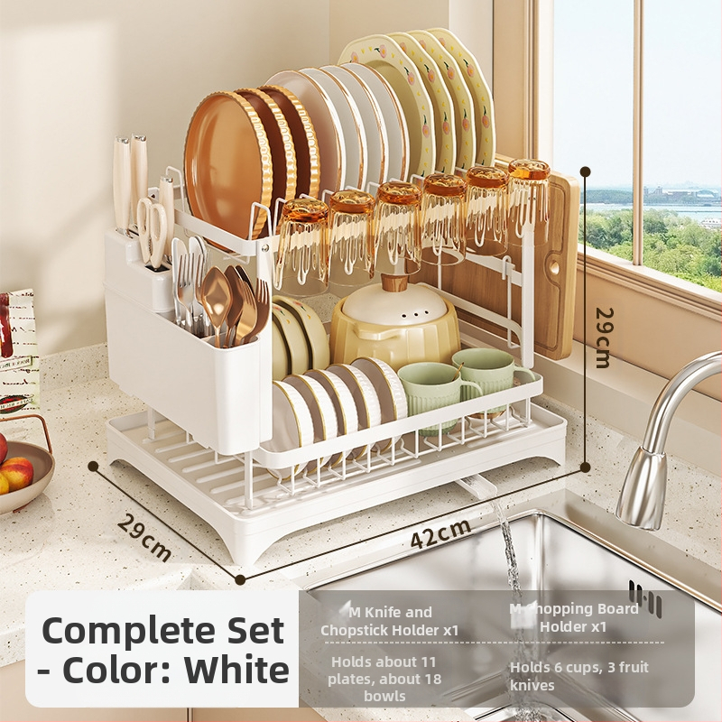 Tarpslankio virtuvės kriauklės lentynėlė, dubenėlių ir indų lentynėlė, dubenėlių ir indų laikymo lentynėlė, namų apyvokos dubenėlių ir lazdelių laikymo lentynėlė, peilių ir šakučių laikymo lentynėlė, stalviršio džiovinimo dubenėlių lentynėlė.