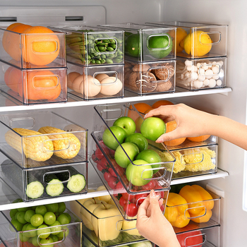 Kutija za pohranu u hladnjaku, prozirna torba za jaja, voće i povrće, zamrzivač, zatvorena kutija, organizacija kuhinje, artefakt