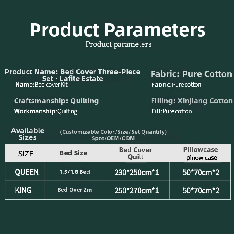 Комплект от три памучни покривала за легло Pinli Home Textile, външнотърговски, американски имитационен юрган, щампован памучен юрган с климатик